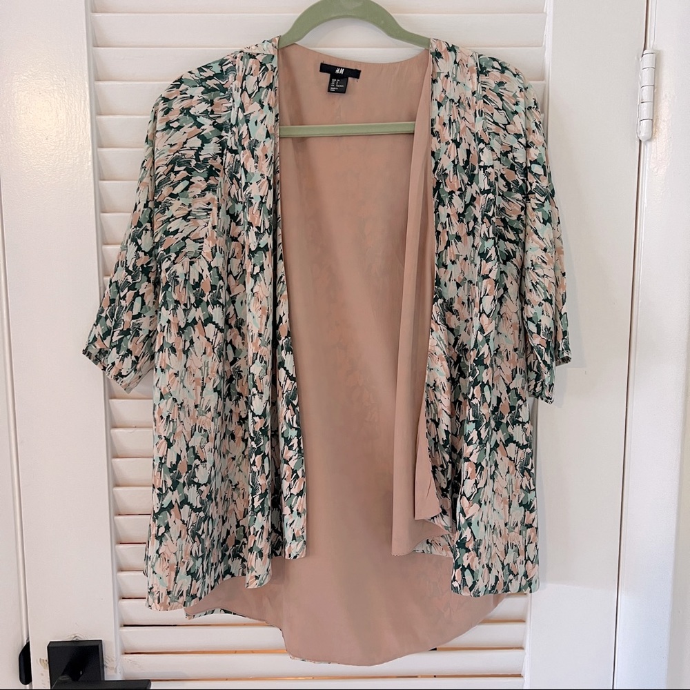 H&M Pattern Cardigan Blazer